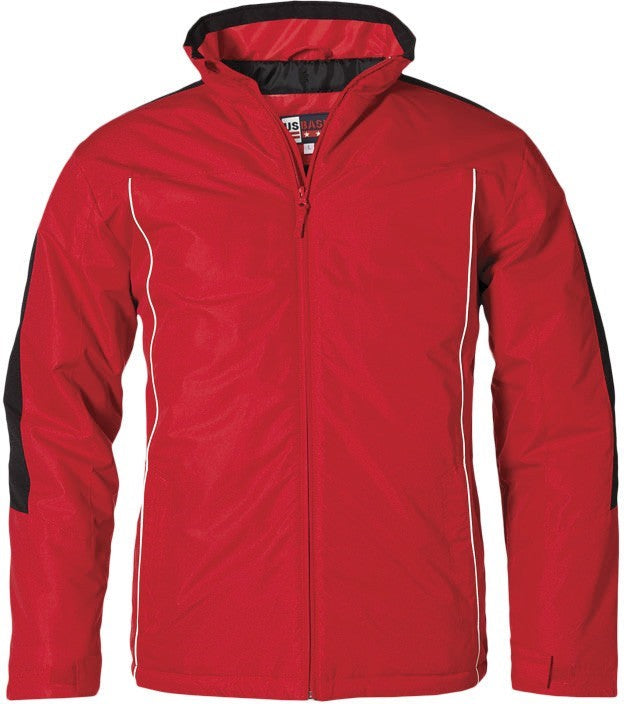 Mens Calibri Winter Jacket - Khaki Only-L-Red-R