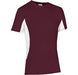 Mens Championship T-Shirt - White Only-2XL-Maroon-M