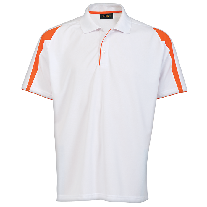 Mens Edge Golfer  White/Orange / SML / Last Buy - Golf 