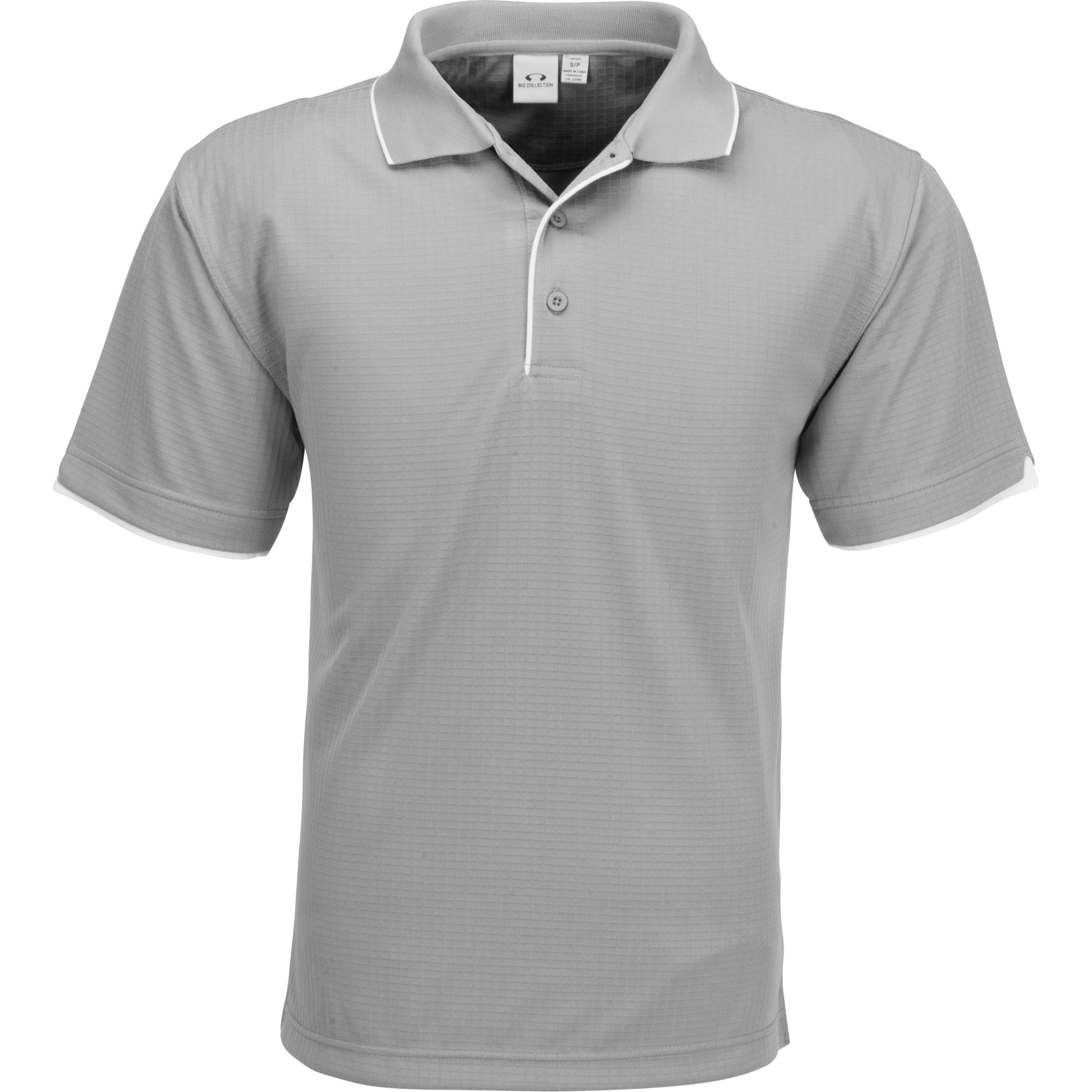 Mens Elite Golf Shirt-L-Grey-GY