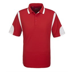Mens Genesis Golf Shirt - Yellow Only-2XL-Red-R