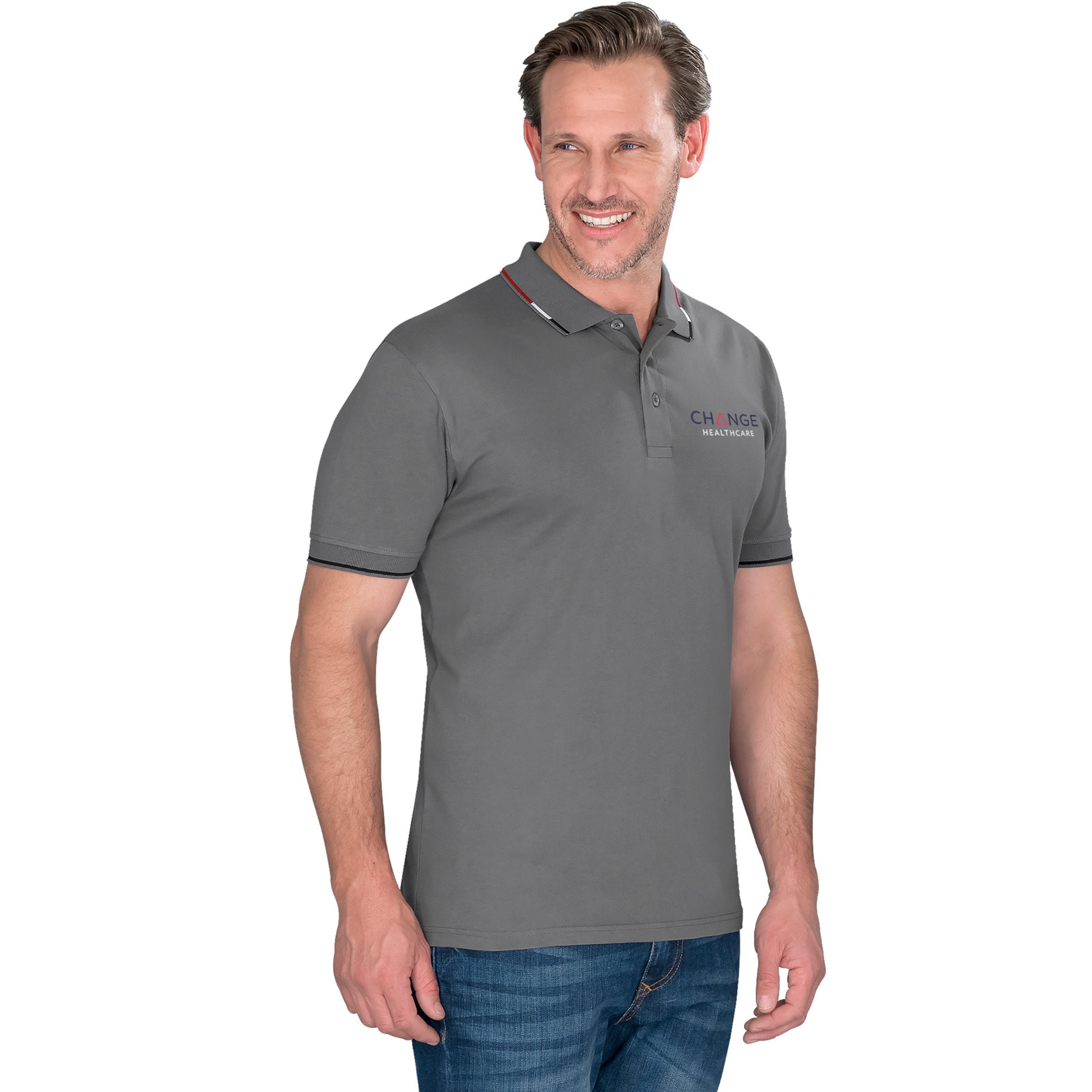 Mens Ash Golf Shirt-