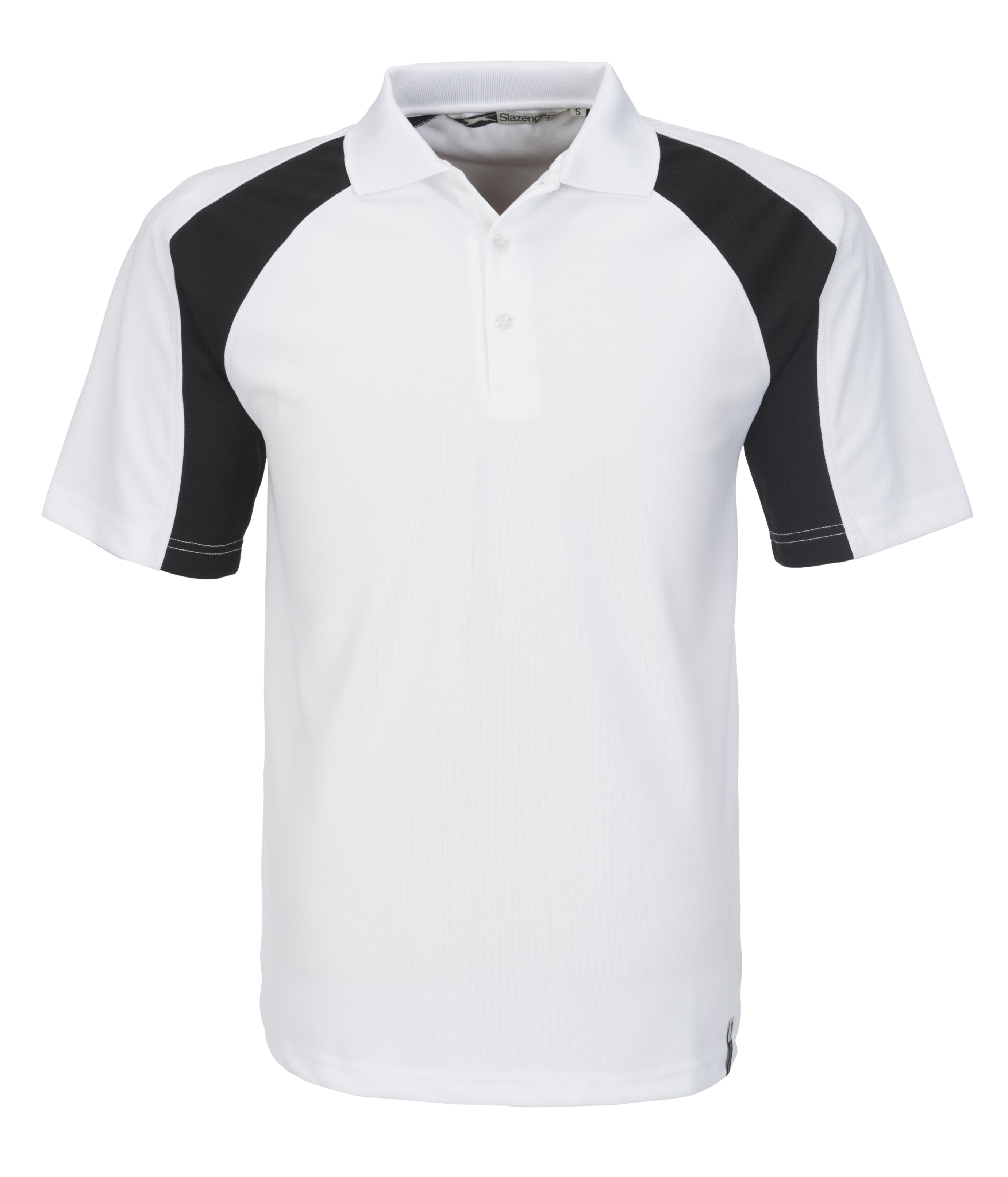 Mens Grandslam Golf Shirt - Aqua Only-L-Black-BL