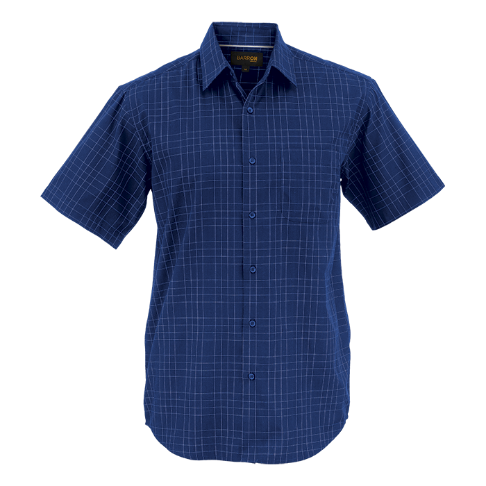 Mens Hamilton Check Lounge Short Sleeve  Royal / SML