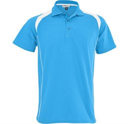Mens Infinity Golf Shirt-L-Cyan-CY