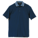 Mens Jacquard Collar Golfer  Navy / LAR / Regular - 