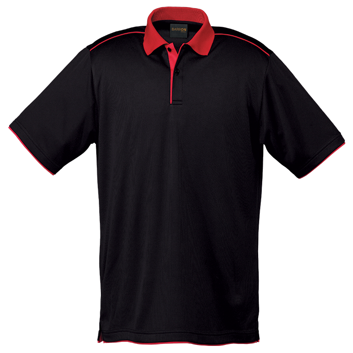 Mens Leisure Golfer Black/Red / SML / Last Buy - Golf Shirts