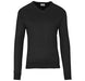 Mens Long Sleeve Peru V-Neck Jersey-L-Black-BL