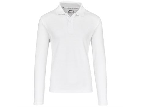 Mens Long Sleeve Zenith Golf Shirt - White Only-
