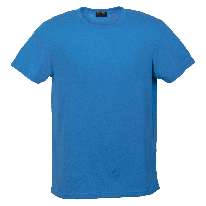 Mens Melange Crew Neck T-Shirt Blue / XS / Regular - T-Shirts