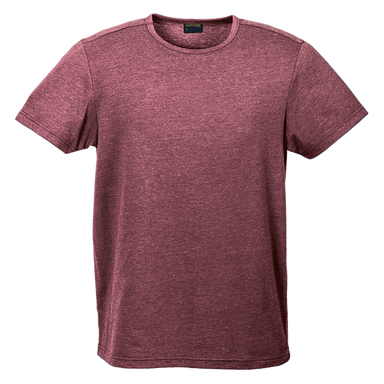 Mens Melange Crew Neck T-Shirt  Maroon / XS / 