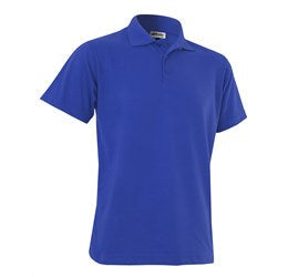 Mens Melrose Heavyweight Golf Shirt - White Only-L-Royal Blue-RB