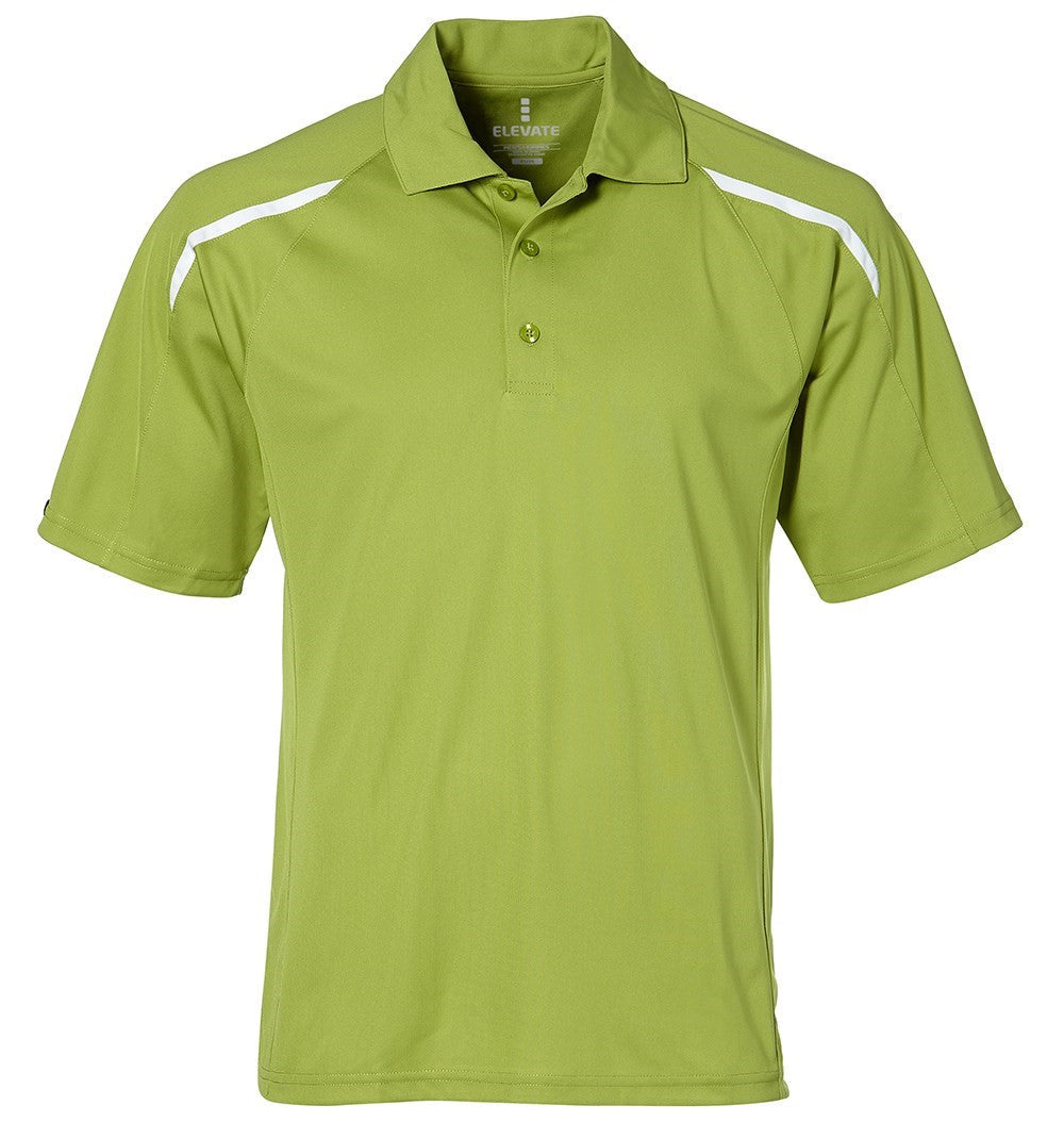 Mens Nyos Golf Shirt - White Only-L-Lime-L