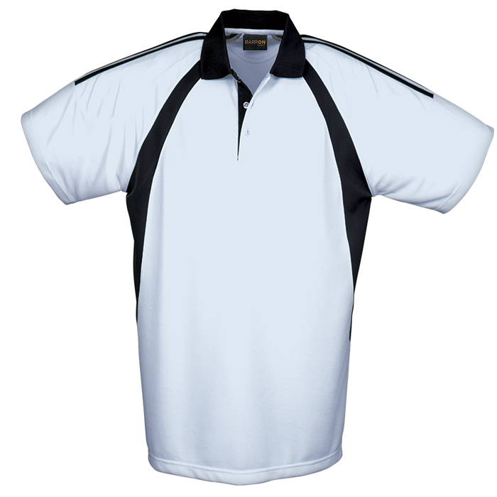 Mens Odyssey Golfer White/Black / SML / Last Buy - Golf Shirts