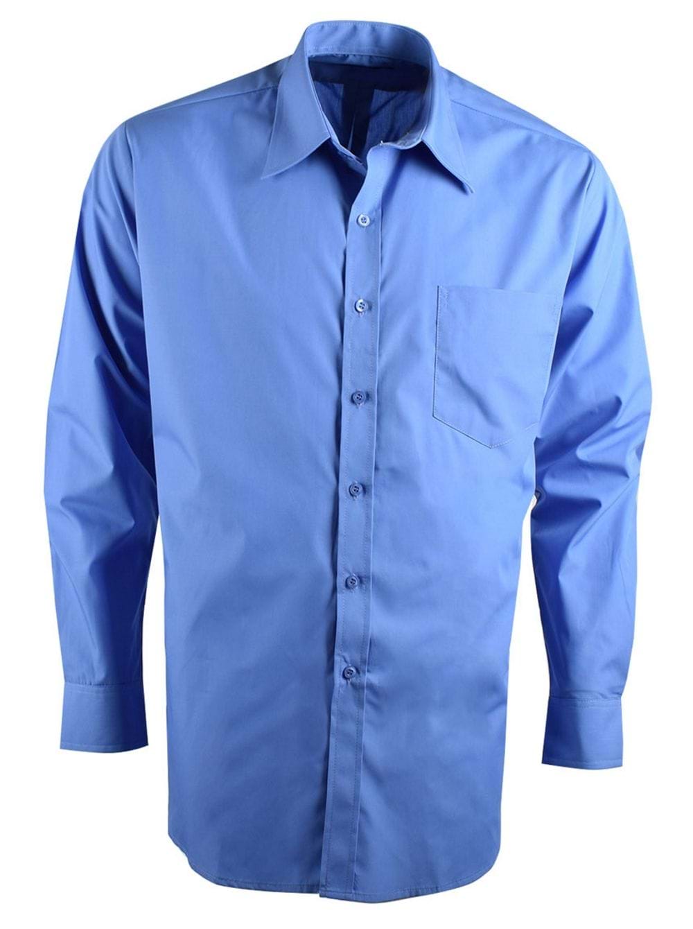 Mens P070 L/S Shirt - Blue / S