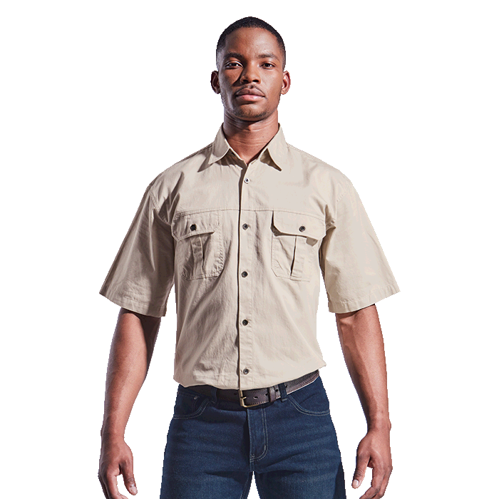 Mens Plain Bush Shirt - Shirts-Outdoor