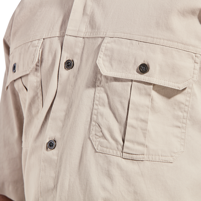 Mens Plain Bush Shirt - Shirts-Outdoor