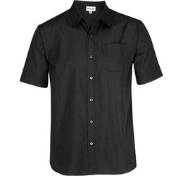 Mens Short Sleeve Catalyst Shirt - White Only-2XL-Black-BL