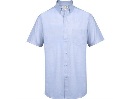 Mens Short Sleeve Earl Shirt - Sky Blue Only-