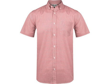 Mens Short Sleeve Edinburgh Shirt - Red Only-