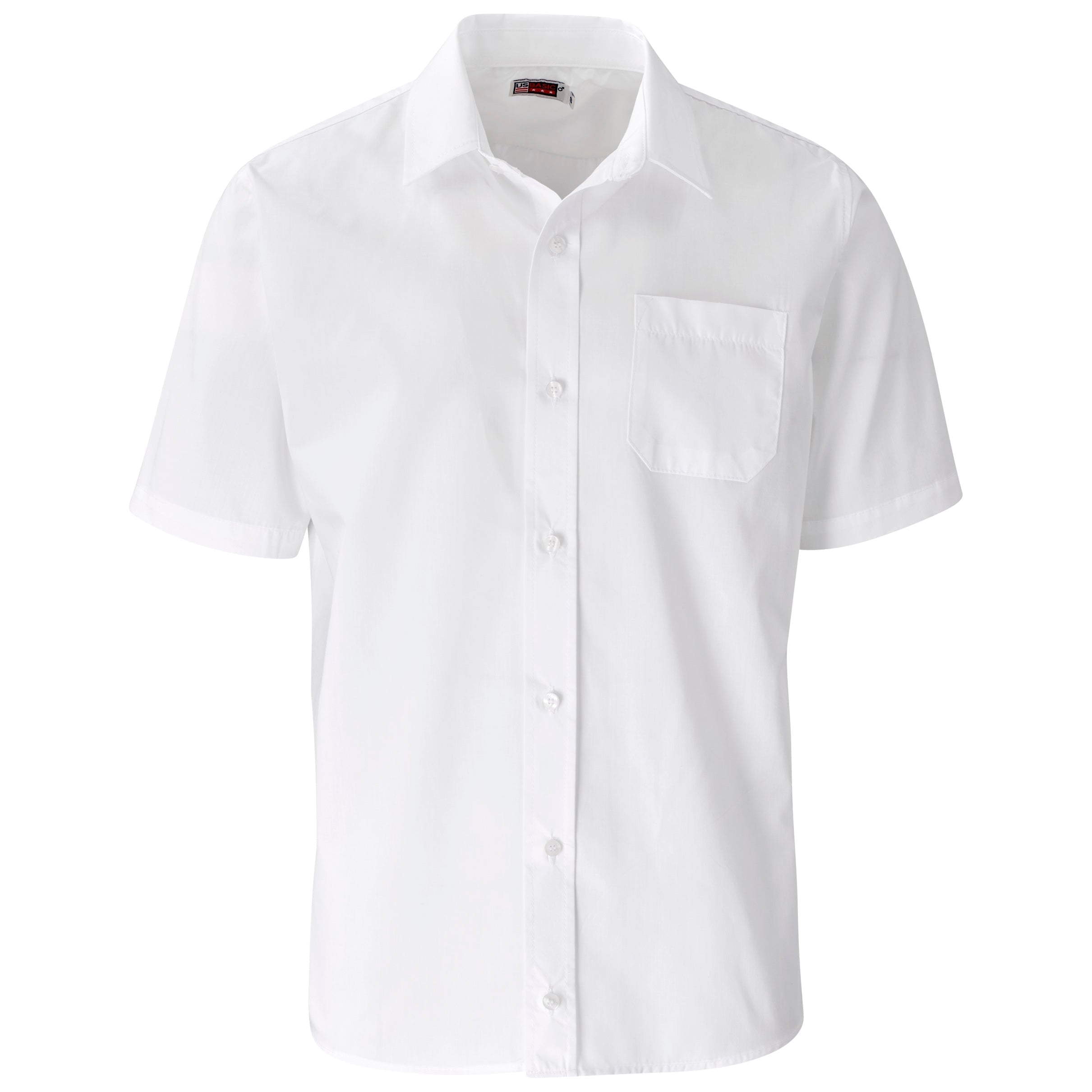 Mens Short Sleeve Kensington Shirt - Red Only-2XL-White-W