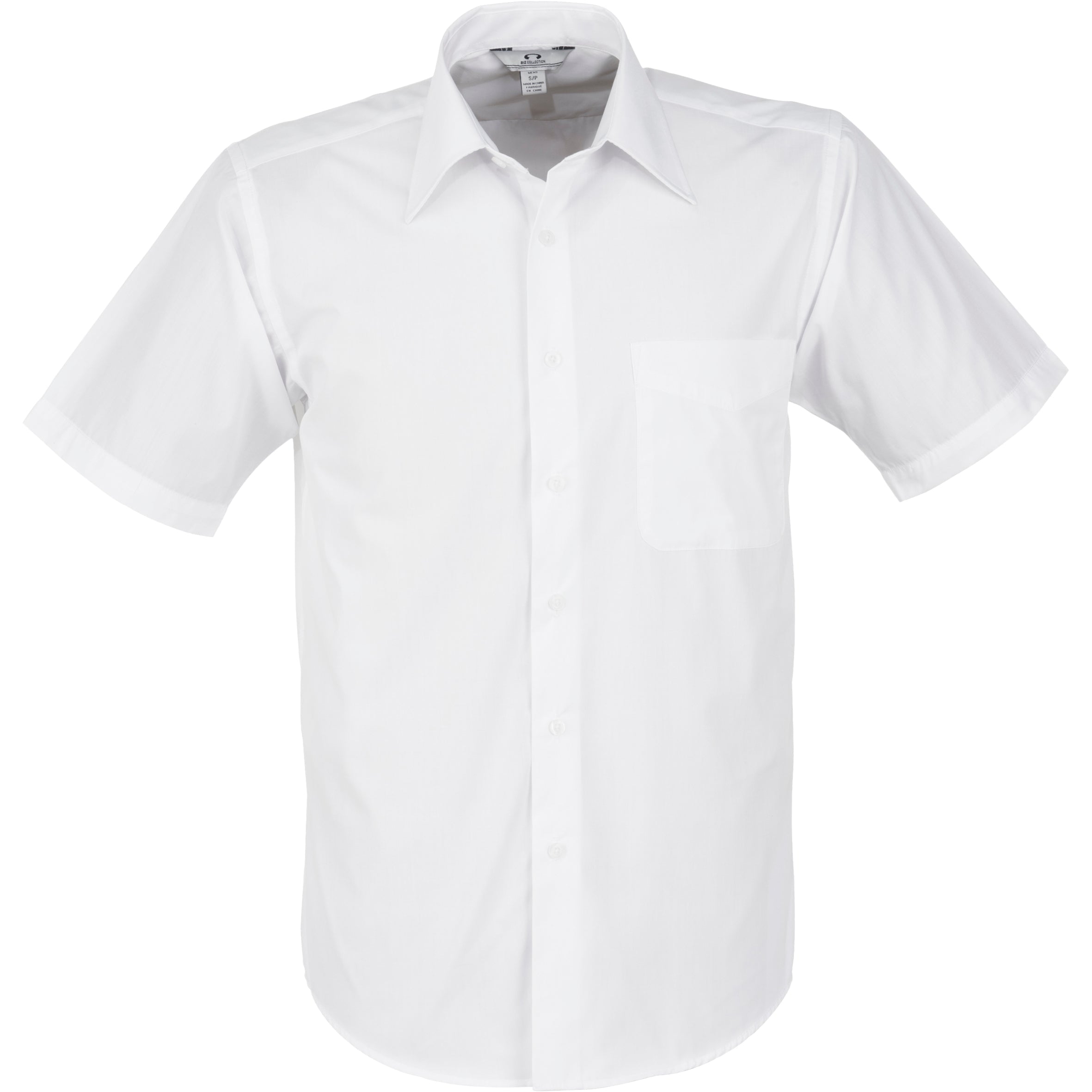 Mens Short Sleeve Metro Shirt - Black Only-2XL-White-W