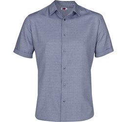 Mens Short Sleeve Wallstreet Shirt - Blue Only-