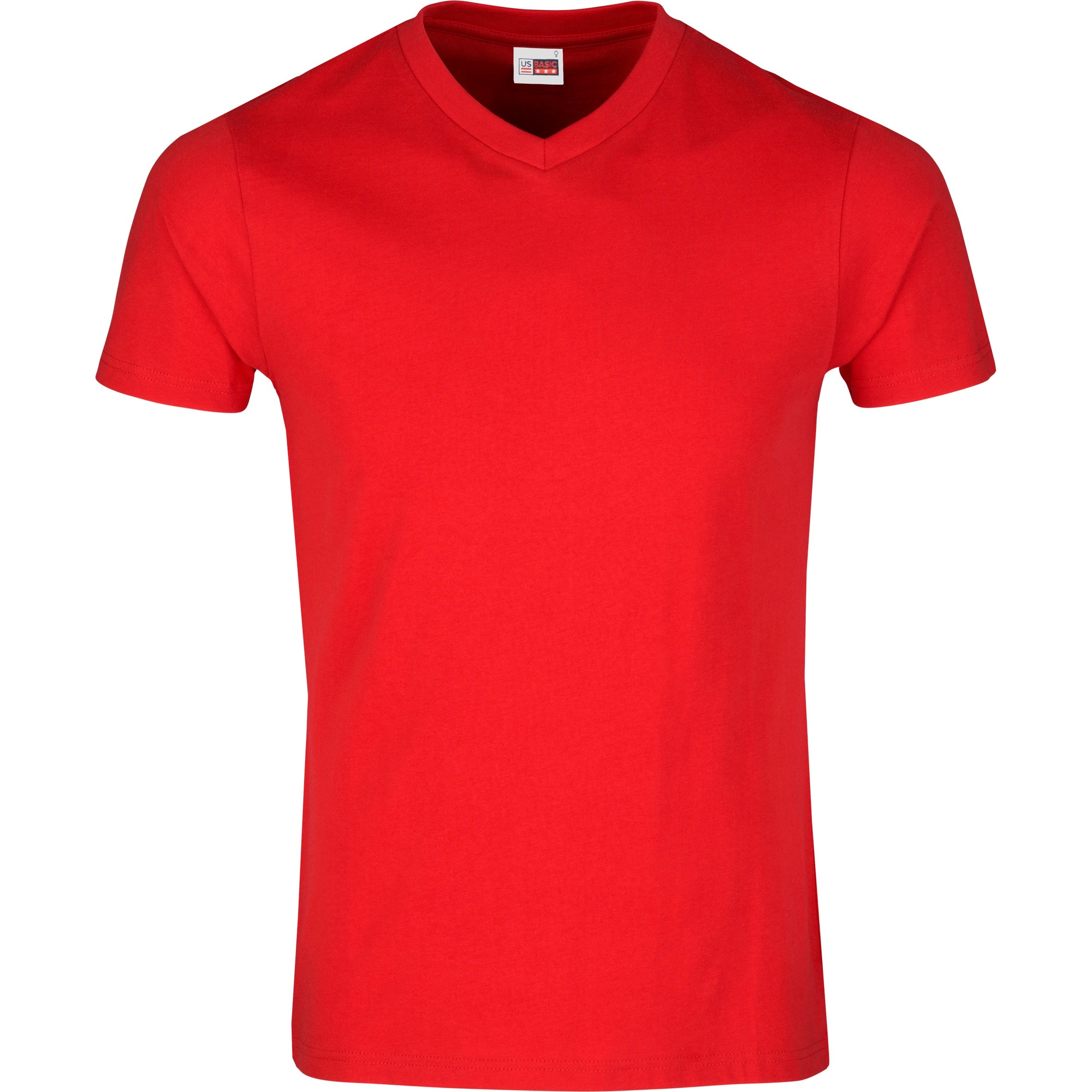 Mens Super Club 165 V-Neck T-Shirt-L-Red-R