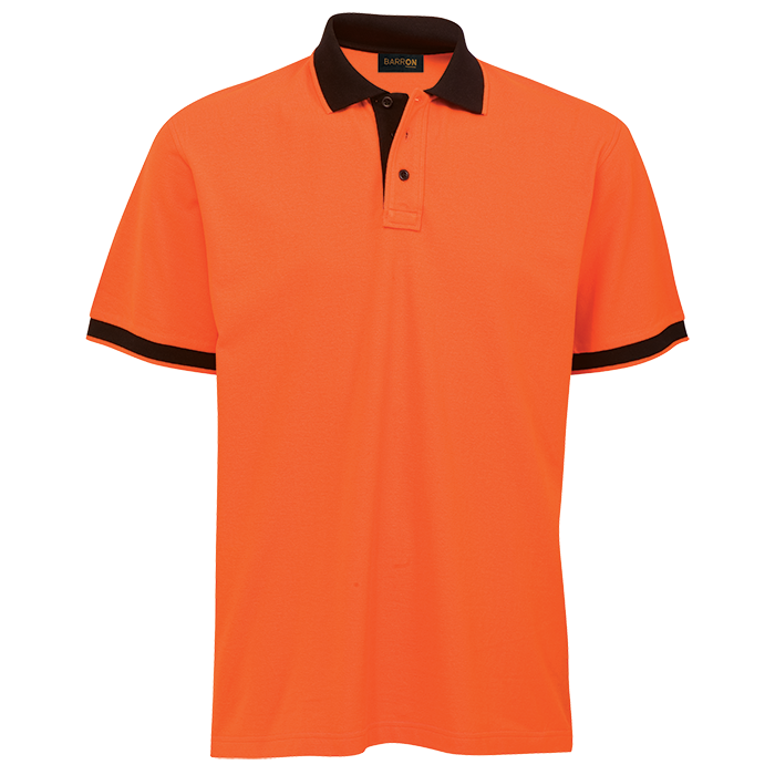 Mens Titan Golf Shirt Orange/Black / SML / Regular - Shirts