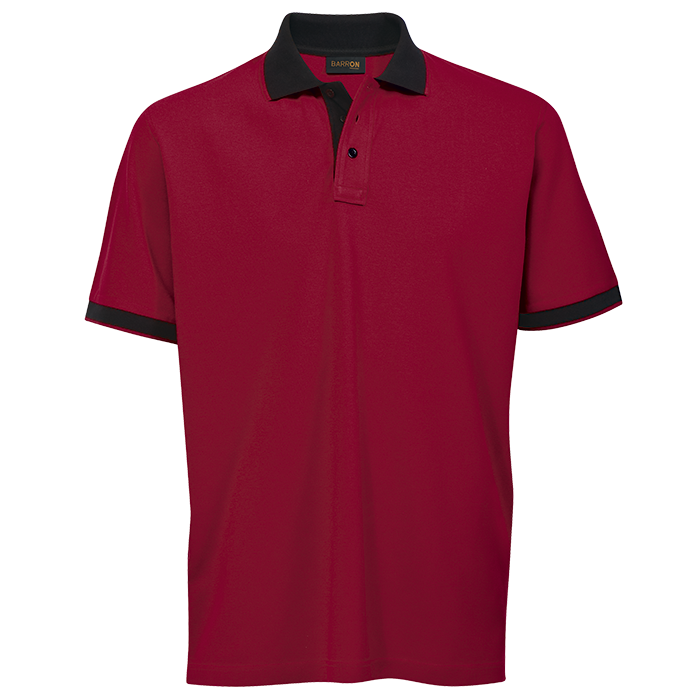 Mens Titan Golf Shirt Red/Black / SML / Regular - Shirts