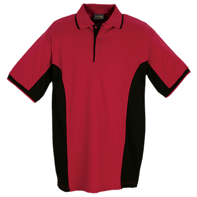 Mens Two-Tone Golfer  Red/Black / 3XL / Regular - 