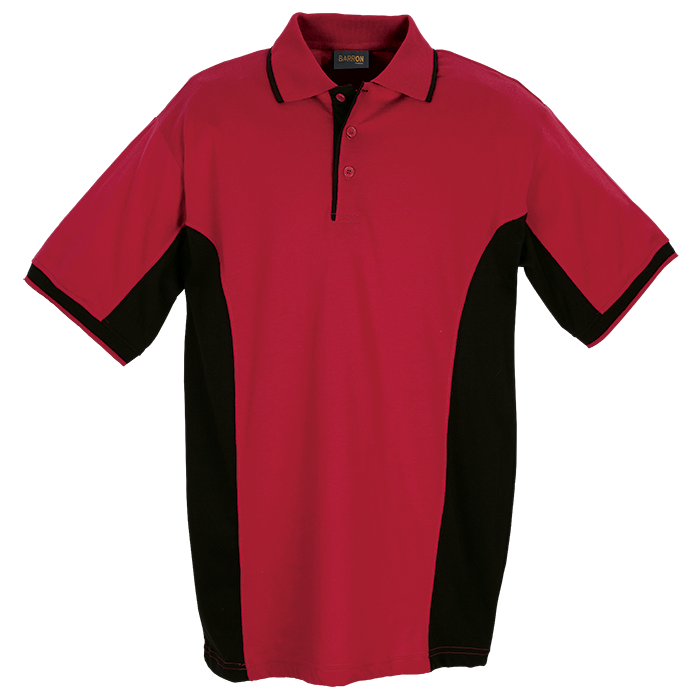 Mens Two-Tone Golfer  Red/Black / 3XL / Regular - 