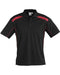 Mens United Golf Shirt - Red Only-L-Black With Red-BLR