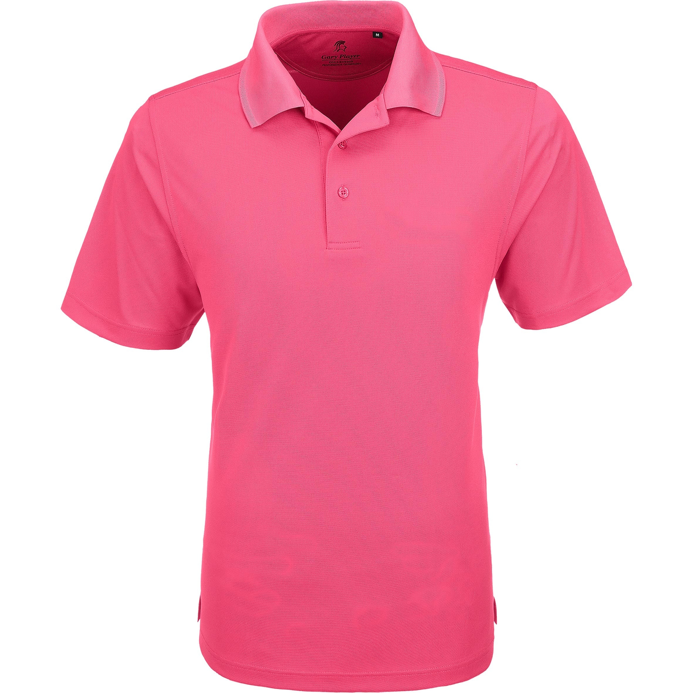 Mens Wynn Golf Shirt-L-Pink-PI