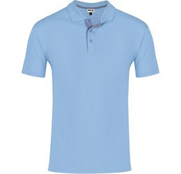 Mens New York Golf Shirt-L-Light Blue-LB
