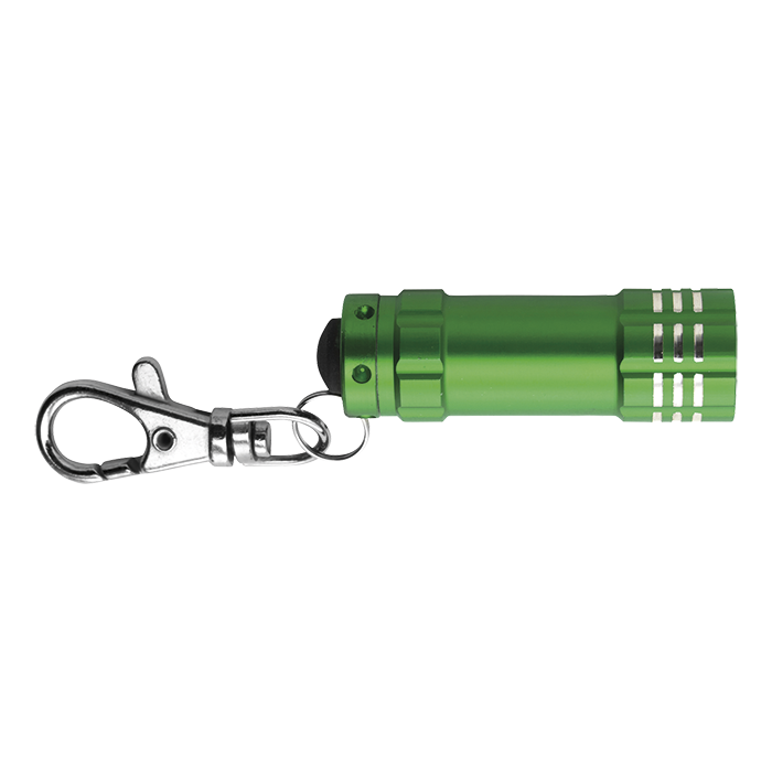 Metal Pocket Keyholder Torch with LED Lights Pale Green / STD / Regular - Keychains