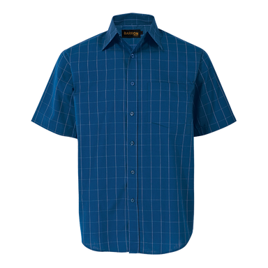 Metro Check Lounge Short Sleeve  Royal/Black/White / 