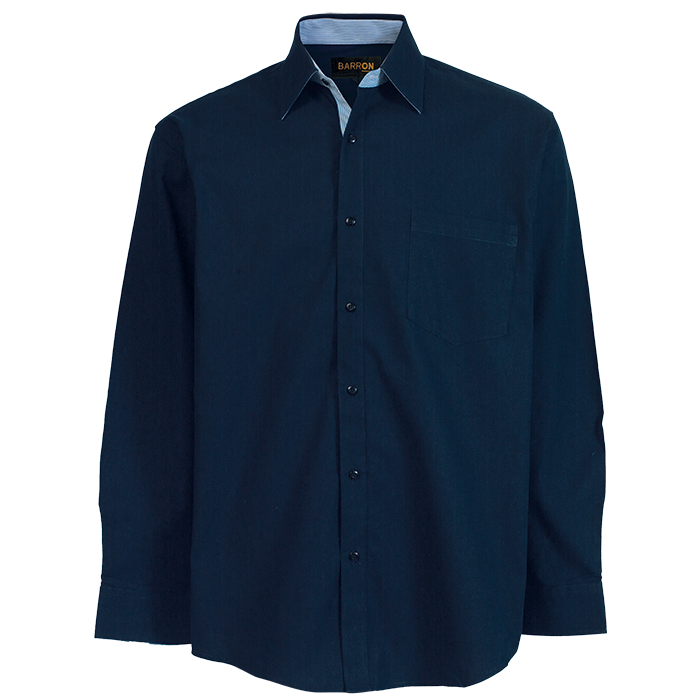 Monash Lounge Long Sleeve Navy / SML / Last Buy - Shirts-Corporate