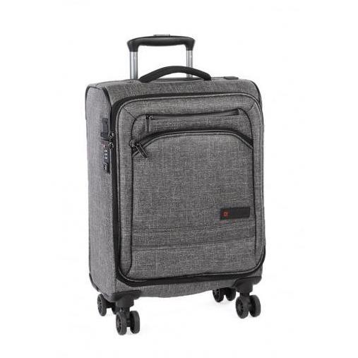 Origin 55cm Cabin Trolley Case Grey-Suitcases