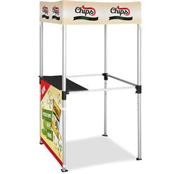 Ovation Sublimated Gazebo 1m X 1m Kiosk - 1 Half-Wall Skin-Canopies & Gazebos