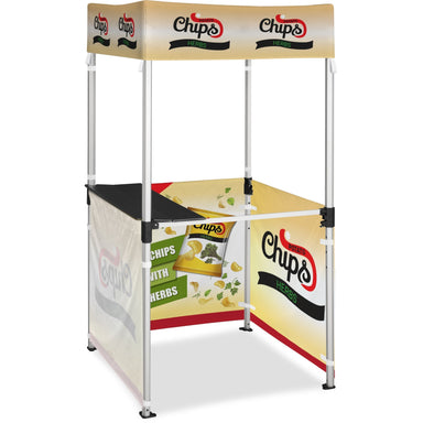 Ovation Sublimated Gazebo 1m X 1m Kiosk - 3 Half-Wall Skins-Canopies & Gazebos