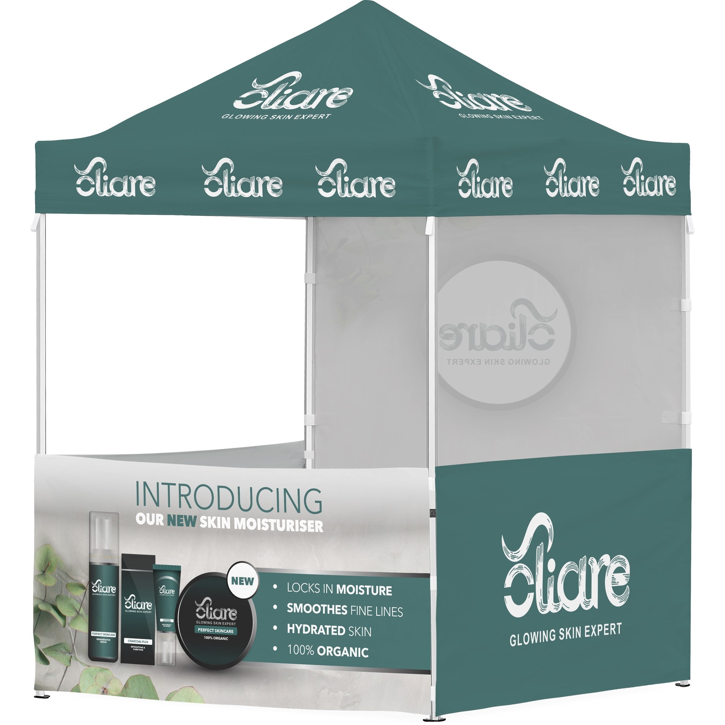 Ovation Sublimated Gazebo 2m X 2m - 3 Half-Wall Skins - 1 Full-Wall Skin-Canopies & Gazebos