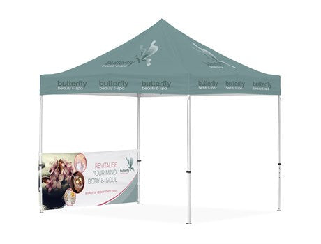 Ovation Sublimated Gazebo 3m X 3m - 1 Half-Wall Skin-Canopies & Gazebos