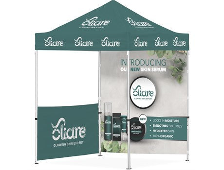 Ovation Sublimated Gazebo 2m X 2m - 1 Half-Wall Skin - 1 Full-Wall Skin-Canopies & Gazebos