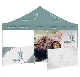 Ovation Sublimated Gazebo 3m X 3m - 2 Half-Wall Skins - 1 Full-Wall Skin-Canopies & Gazebos