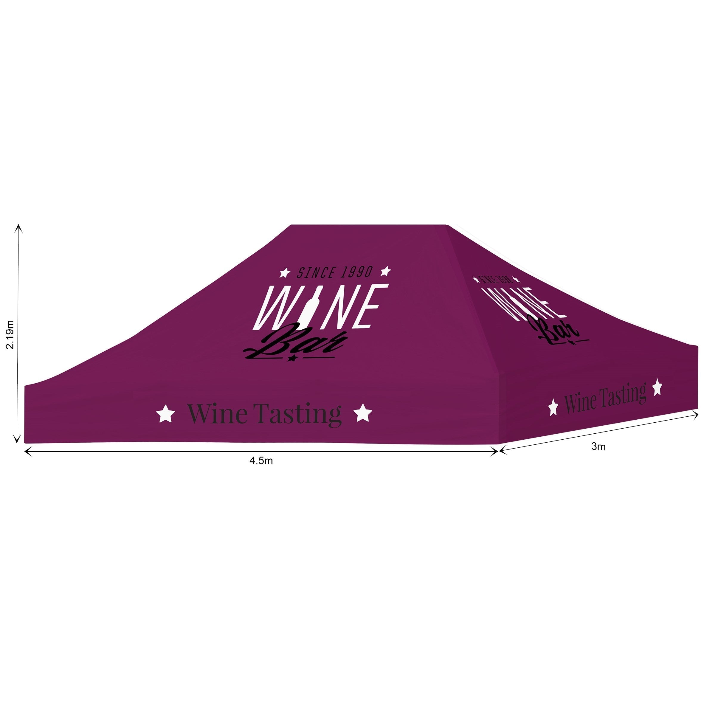 Ovation Sublimated Gazebo 4.5m X 3m - Roof-Canopies & Gazebos