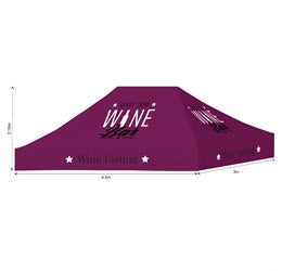 Ovation Sublimated Gazebo 4.5m X 3m - Roof-Canopies & Gazebos