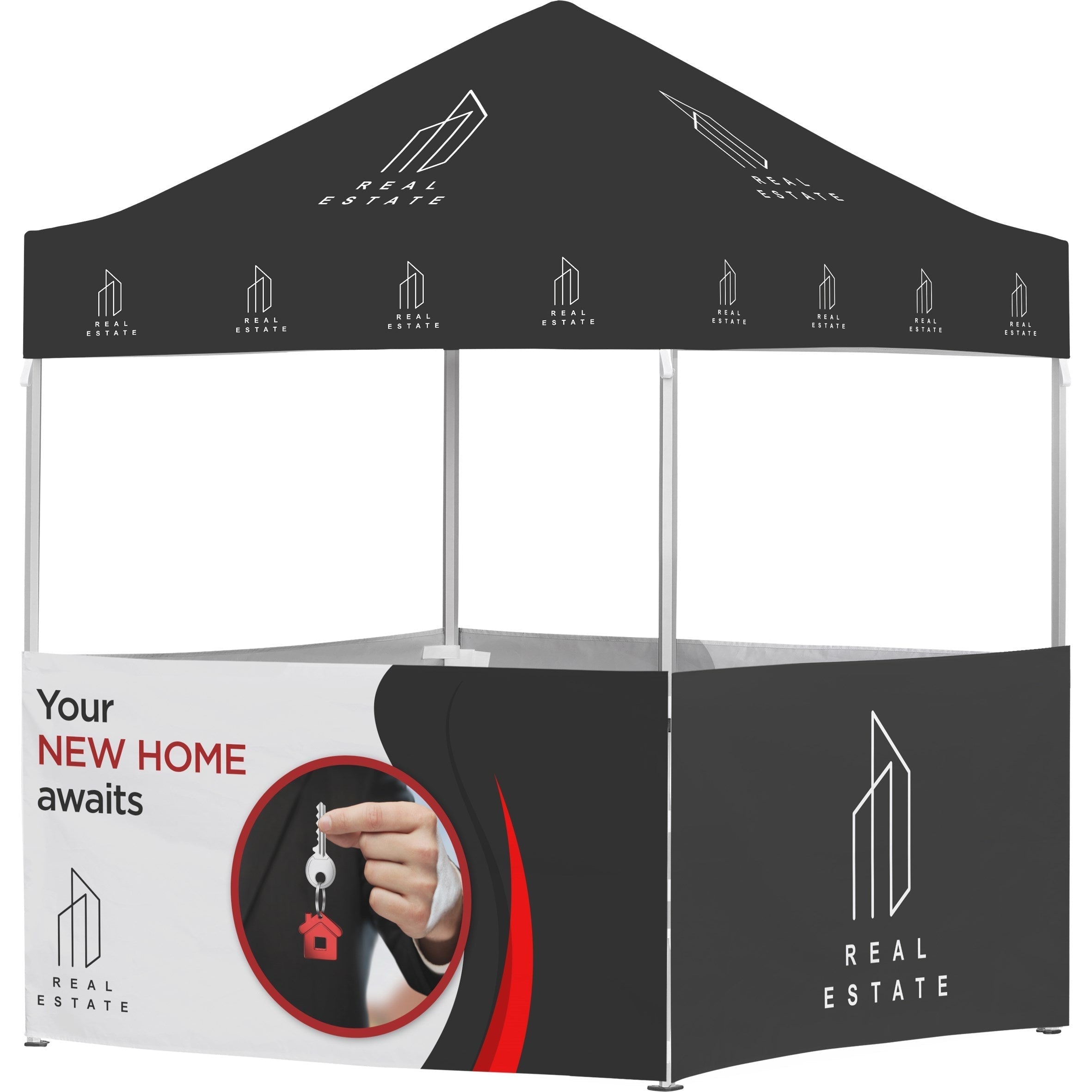 Ovation Sublimated Gazebo 2m X 2m Petite Frame - 4 Half-Wall Skins-Canopies & Gazebos