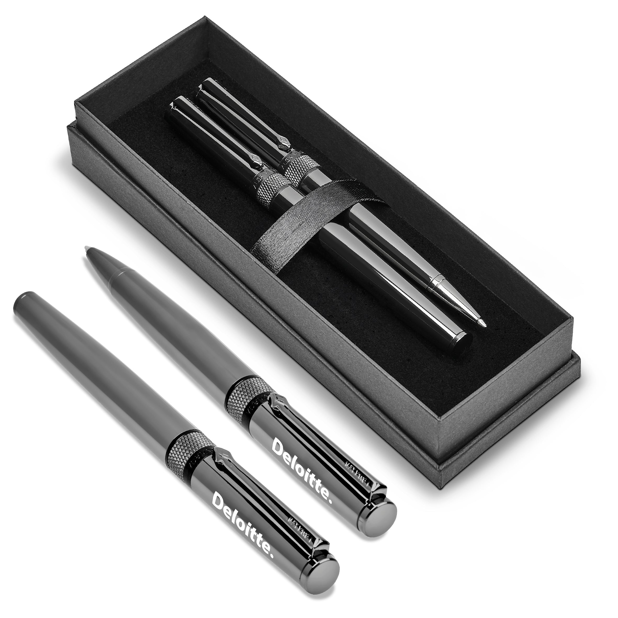 Alex Varga Phenom Ball Pen & Rollerball Set-Pens-Gun Metal-GM