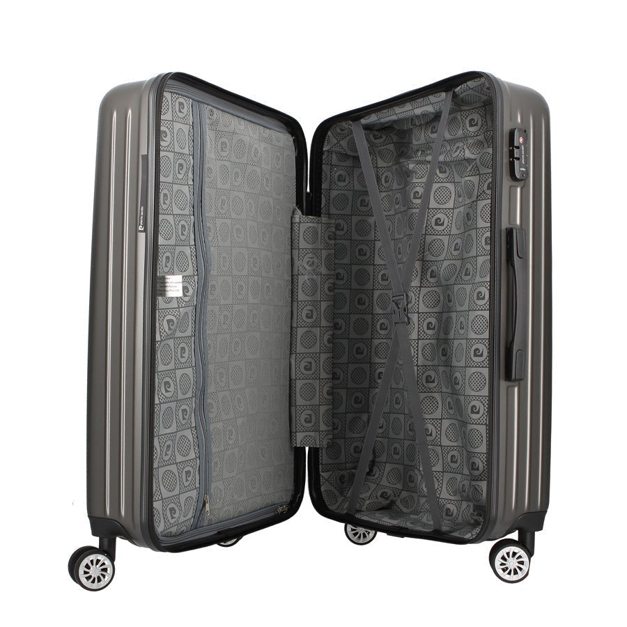 Pierre Cardin Paris Berlin Dark Grey Trolley Case | Medium-Suitcases